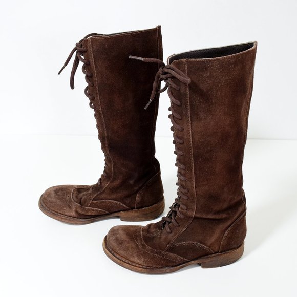 BEDSTU Genuine Brown Leather Suede Lace Up Boots | Size 6 - Picture 2 of 9